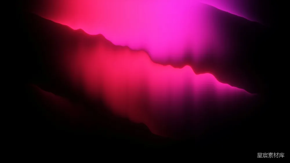 高清摄影  绚丽的粉红和紫色北极光在黑暗的夜空中闪耀。
