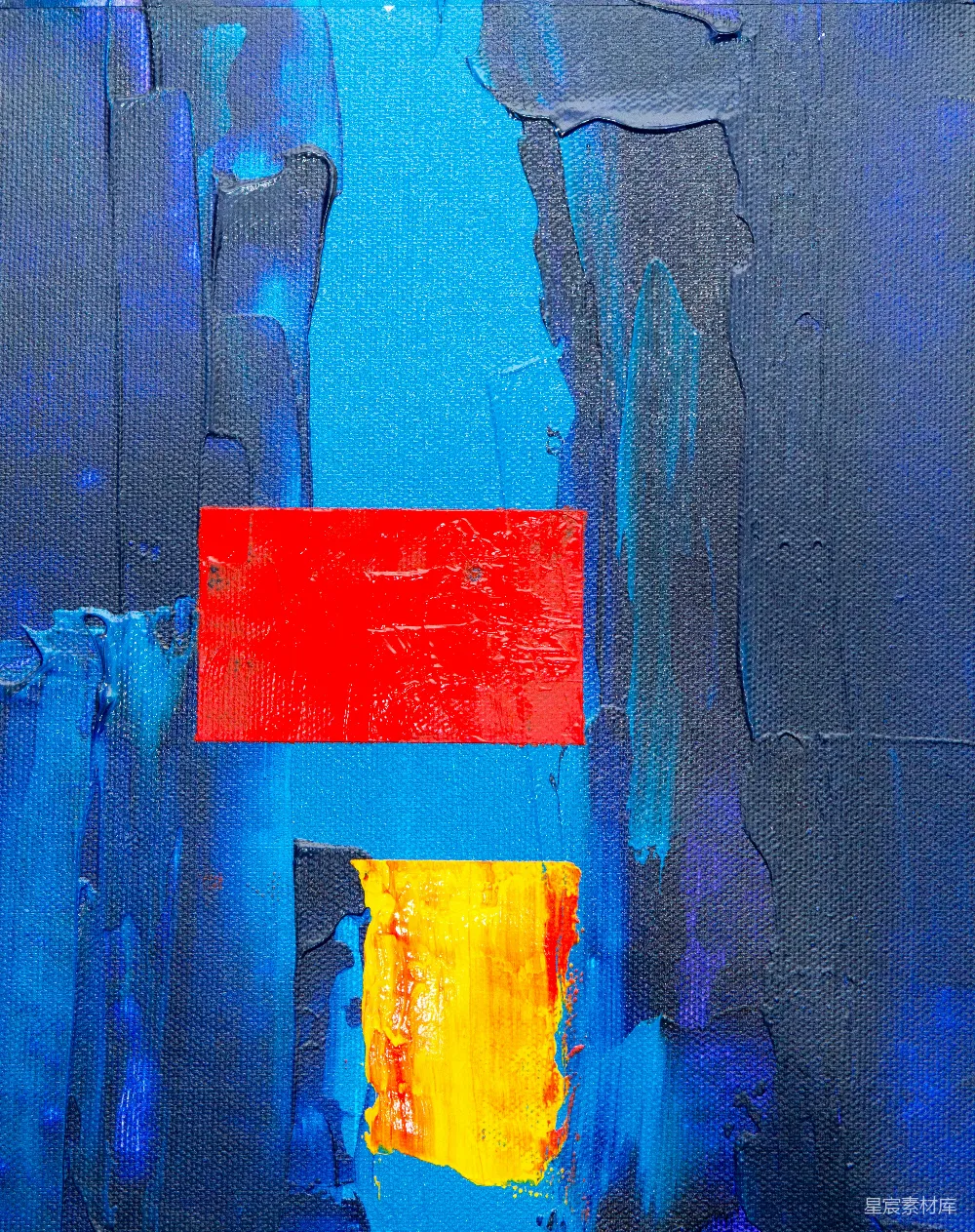 高清摄影  红色和蓝色抽象画