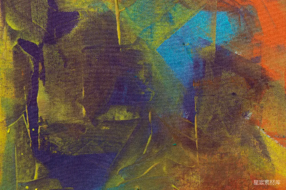 高清摄影  绿色和蓝色的抽象画