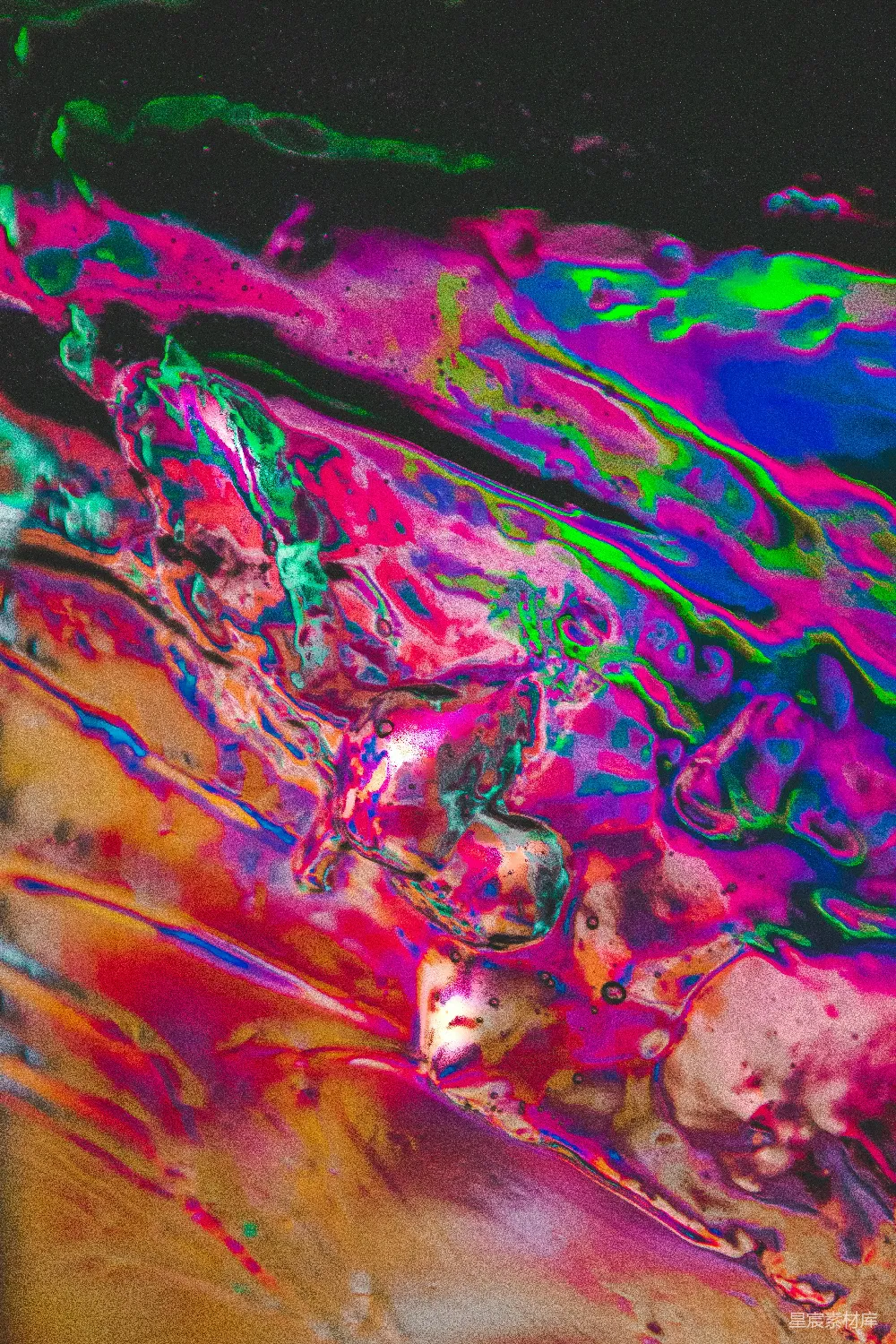 高清摄影  紫色和黄色的抽象画