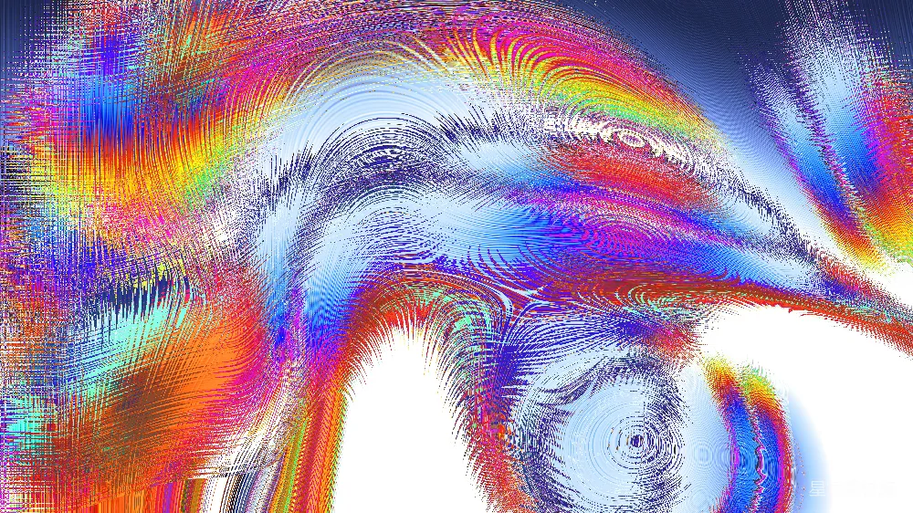 高清摄影  抽象的彩虹色和柔和色彩的漩涡状图案