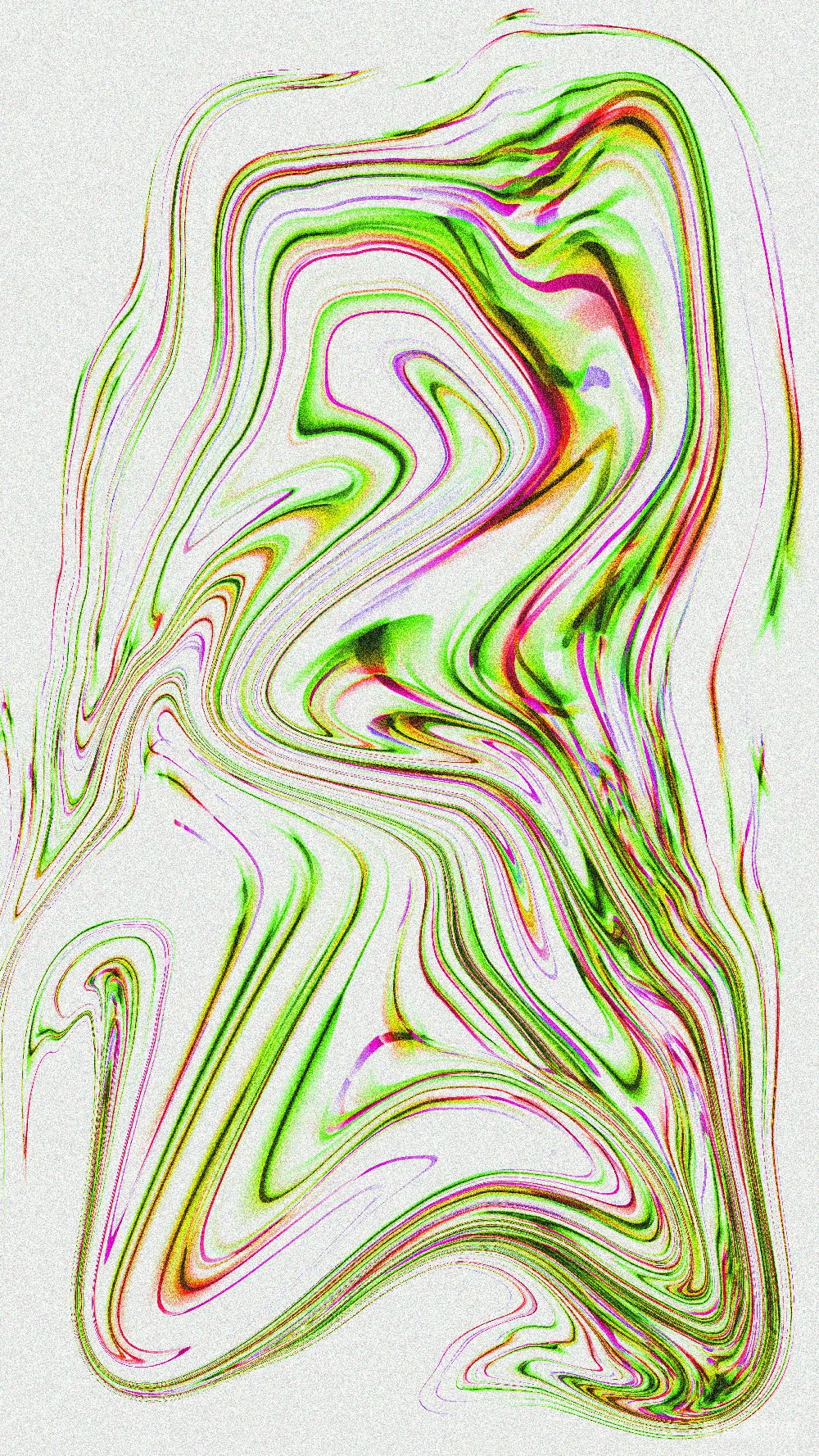 高清摄影  白色背景上带有鲜艳的绿色和粉色大理石般的漩涡。