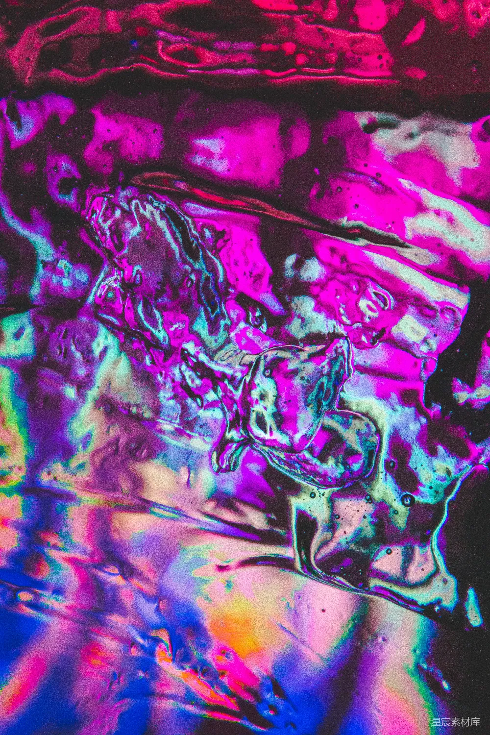 高清摄影  紫色和蓝色的抽象画