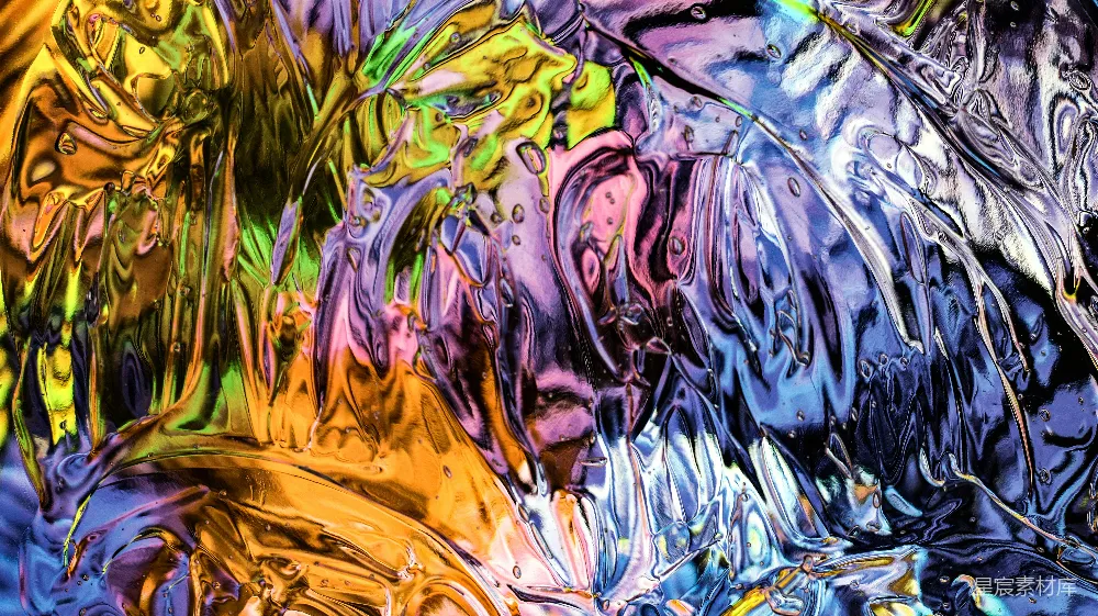高清摄影  充满活力色彩与质感的抽象艺术。