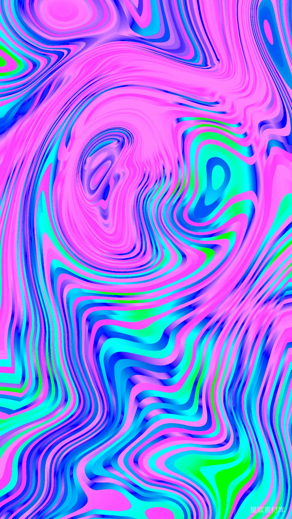 高清摄影  色彩斑斓的抽象背景，带有大理石纹的粉色、蓝色和绿色。