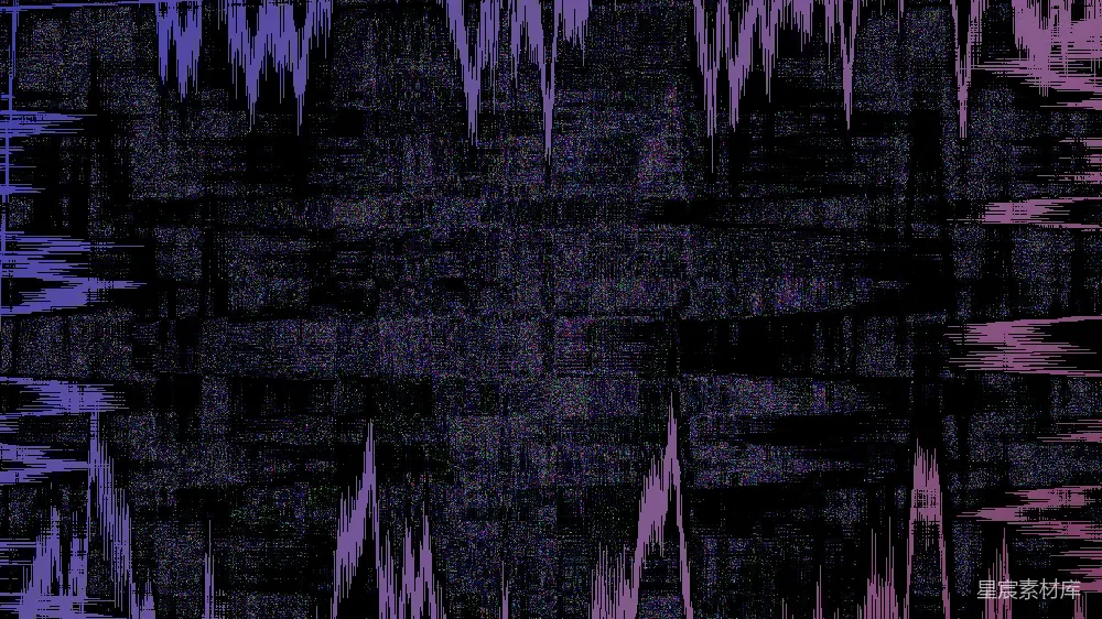 高清摄影  抽象的深紫色和黑色背景，带有锯齿状、扭曲的线条。