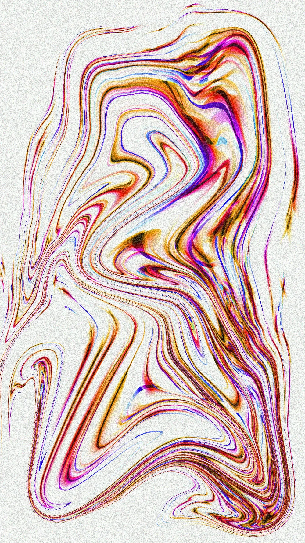 高清摄影  色彩斑斓的大理石抽象艺术，带有漩涡线条，白色背景。
