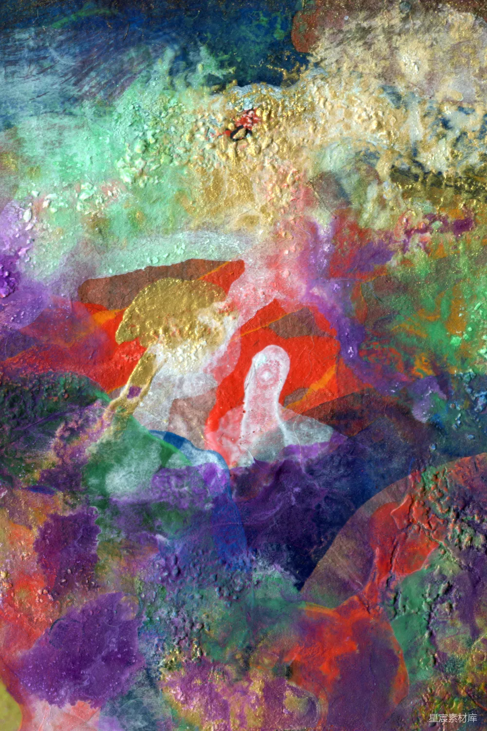 高清摄影  红绿蓝抽象画