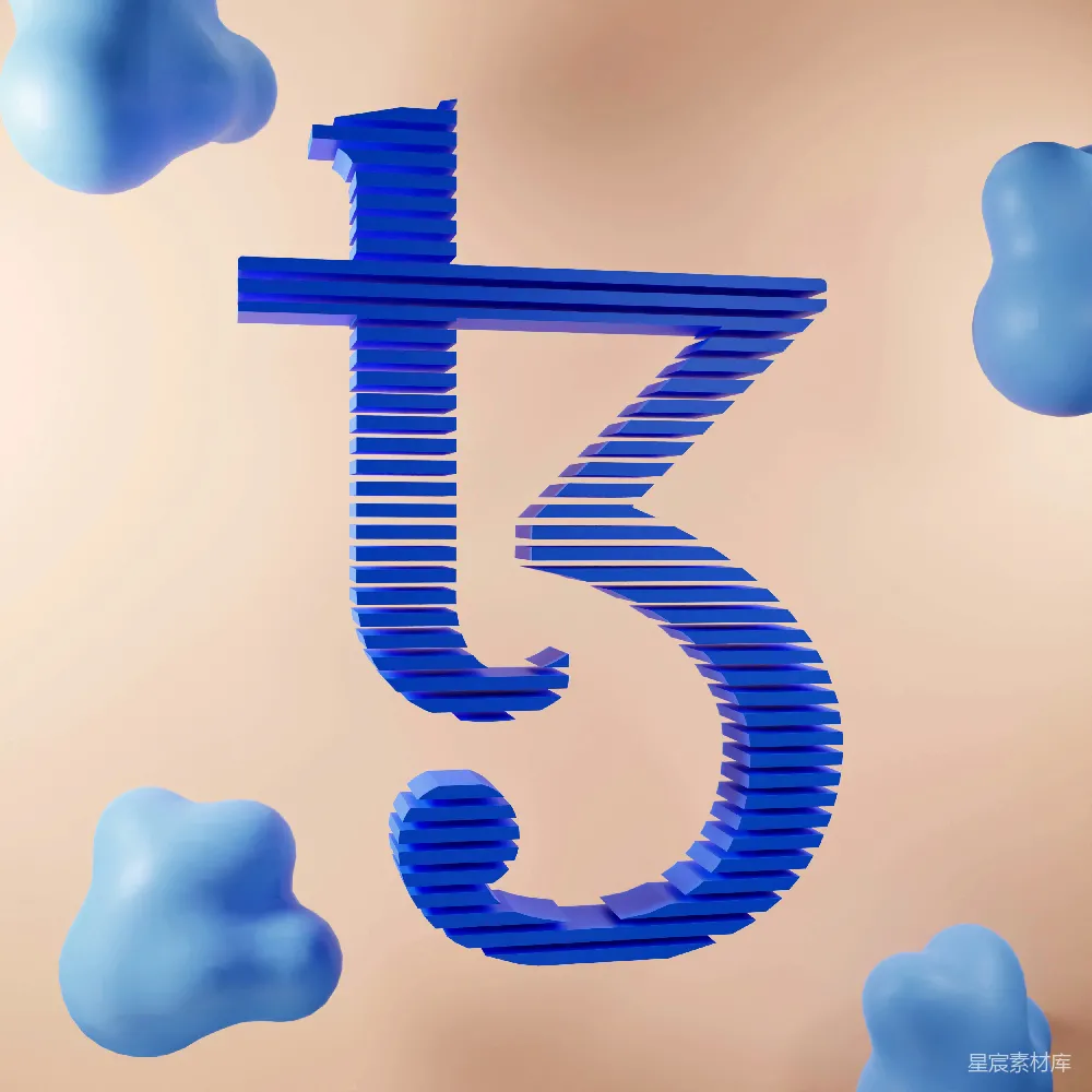 高清摄影  数字5被蓝色气球包围着。