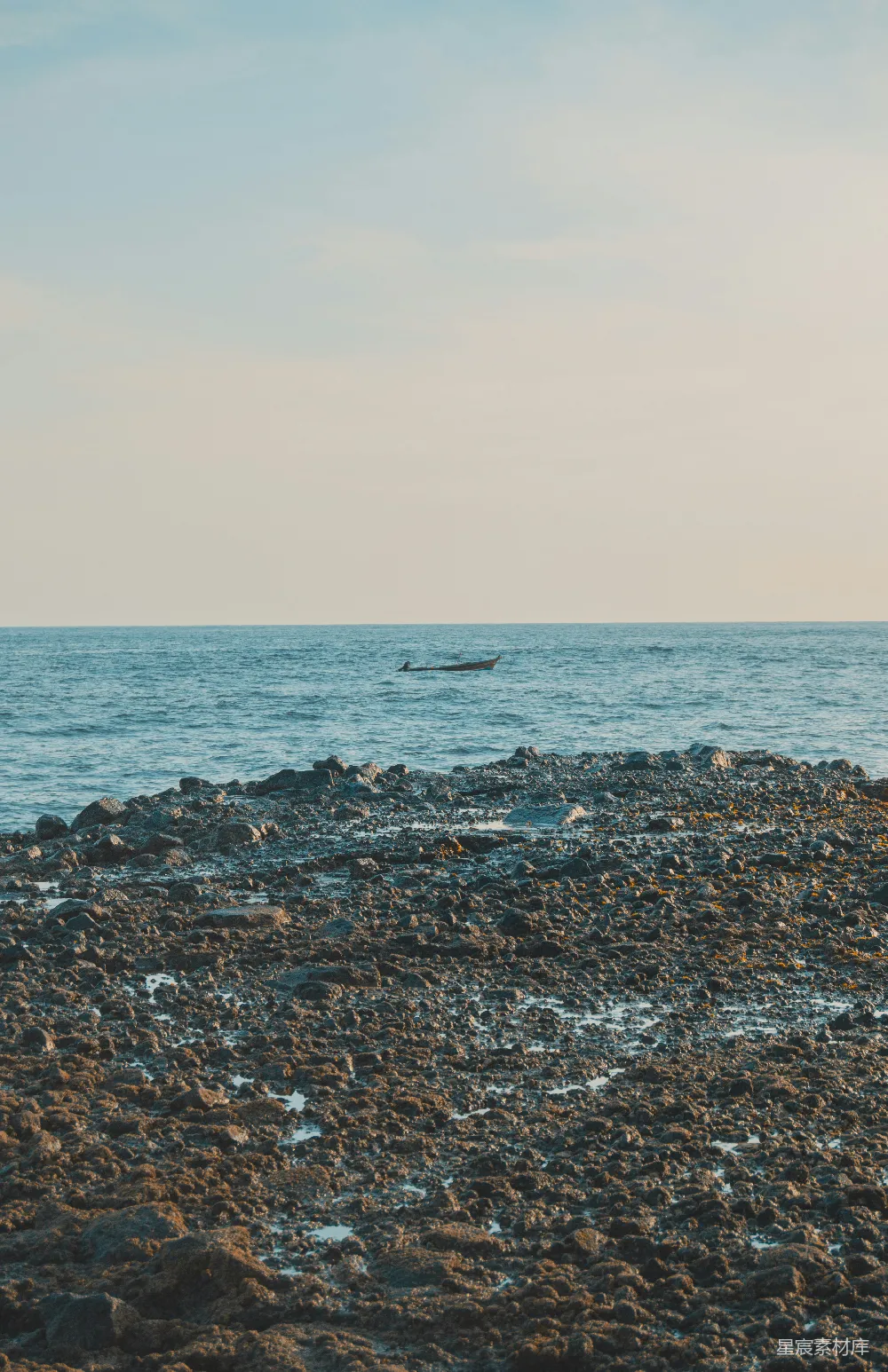高清摄影 海岸线 宁静 自然 风景 日落 静谧的海岸线