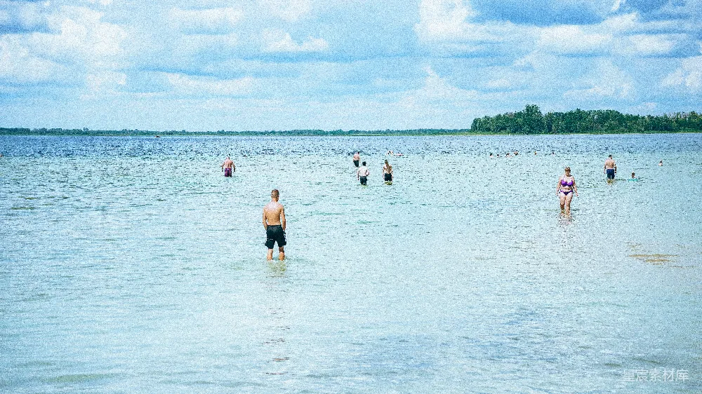 高清摄影 湖泊 休闲 夏季 自然 放松 夏日湖畔休闲时光