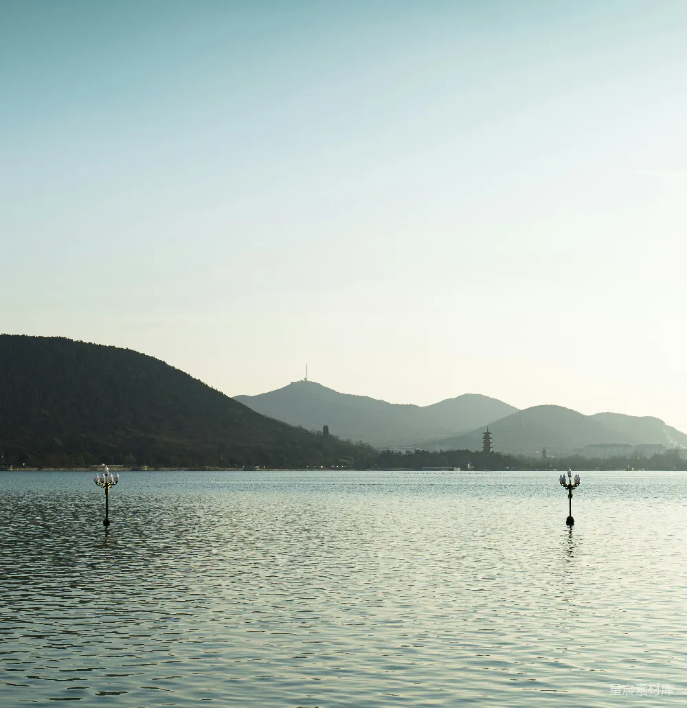 高清摄影 湖景 山景 晨曦 自然风光 休闲 湖光山色晨曦图