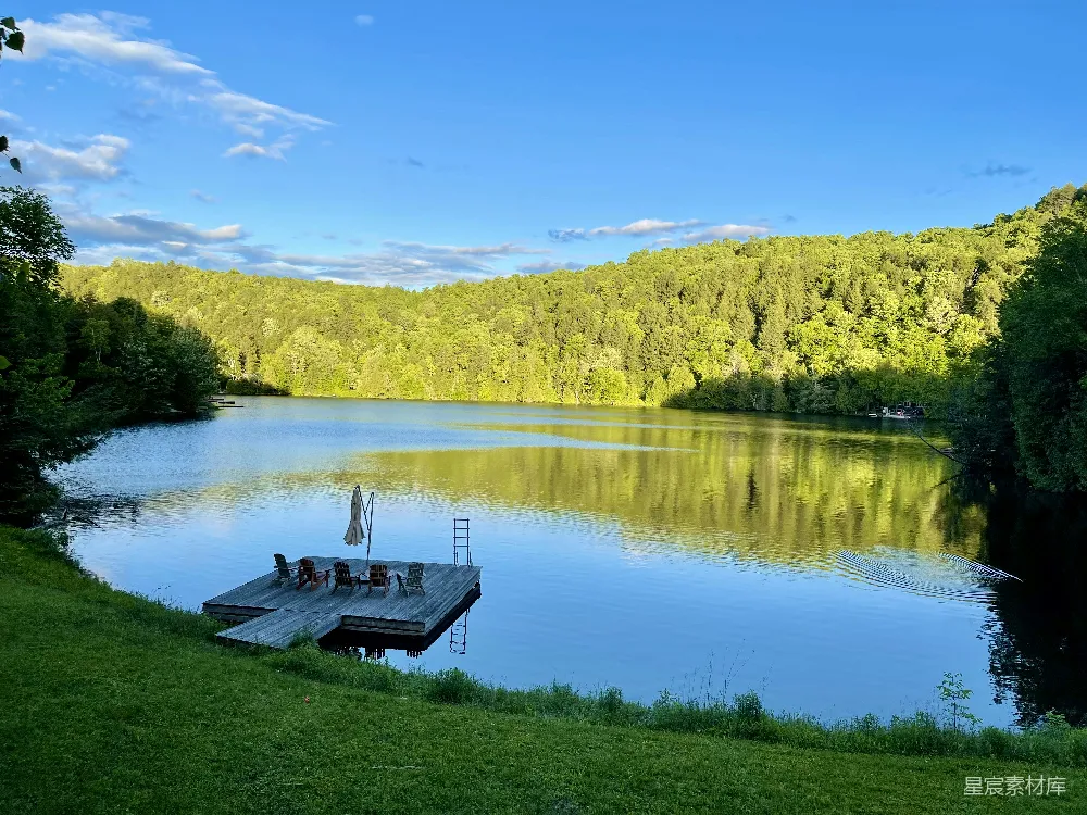 高清摄影 湖泊 自然 休闲 户外 风景 湖边的宁静时光