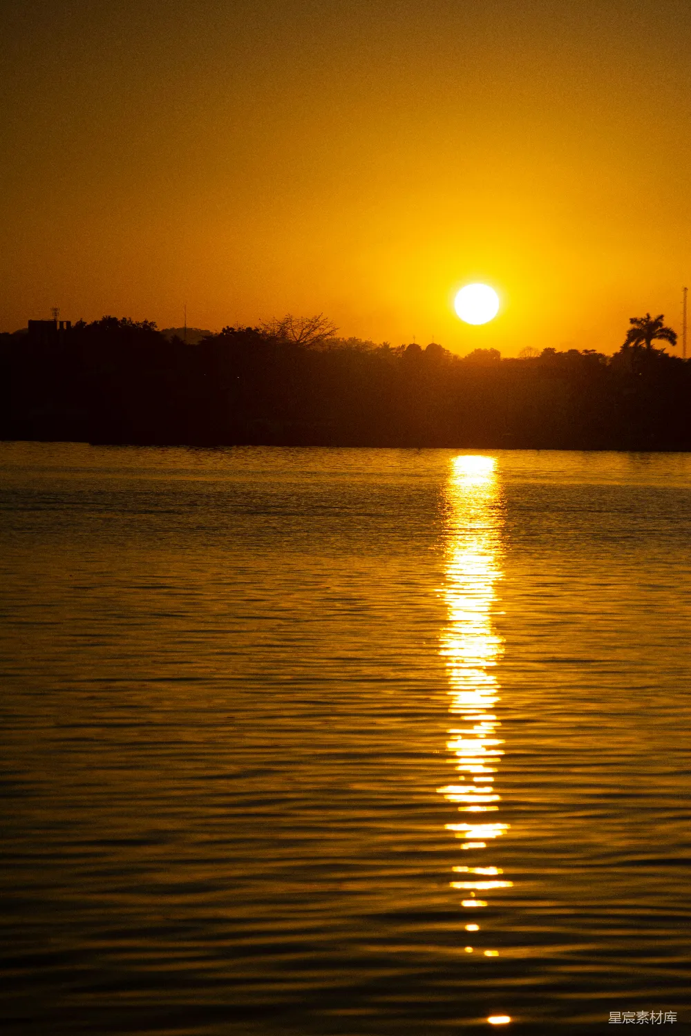 高清摄影 日落 湖景 自然风光 宁静 夕阳 日落湖畔的宁静时光