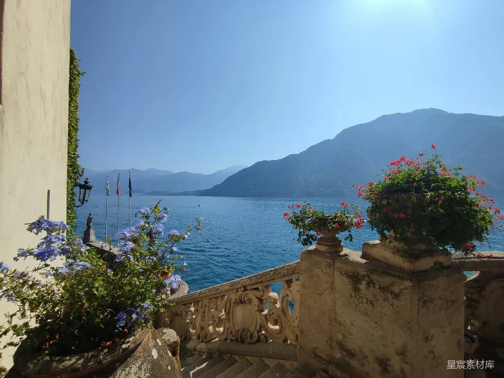高清摄影 湖景 别墅 意大利 自然风光 旅游 湖畔别墅的宁静景致