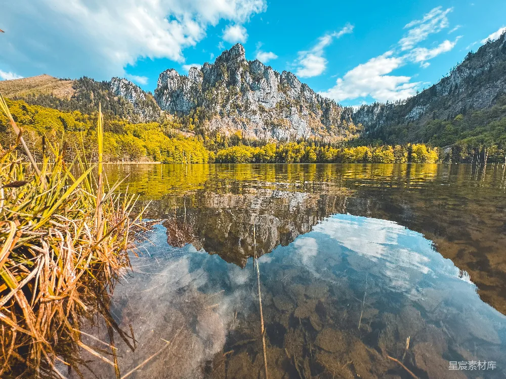 高清摄影 自然风光 山川倒影 湖边景色 宁静之美 户外写真 湖畔山景倒影图