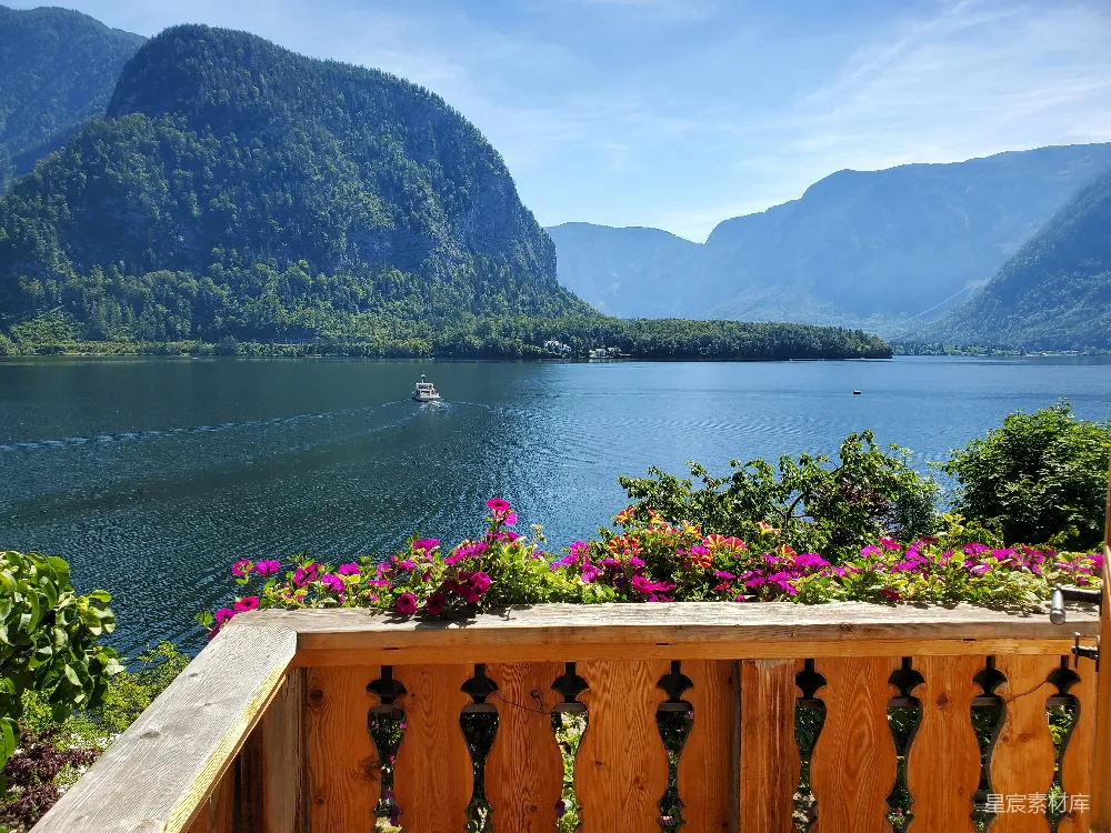 高清摄影 自然风光 湖景 田园风光 休闲度假 旅游 湖畔花园与远处山脉