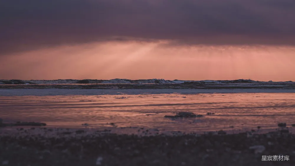 高清摄影 海滩 日落 自然 宁静 风景 夕阳下的海滩