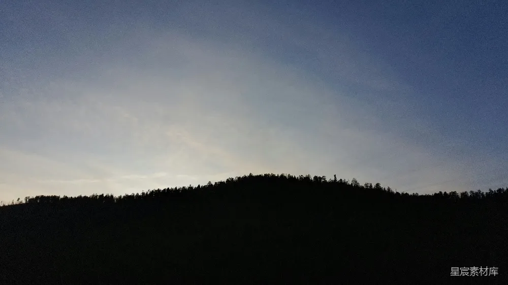 高清摄影 山林 暮色 自然 宁静 风景 暮色山林