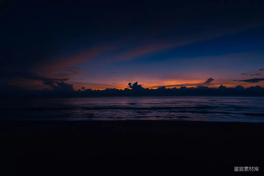 高清摄影 黄昏 海滩 宁静 自然 风景 黄昏海边宁静时光