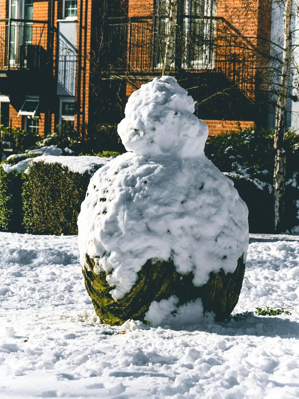 高清摄影 雪人 冬季 户外 风景 趣味 冬日的雪人