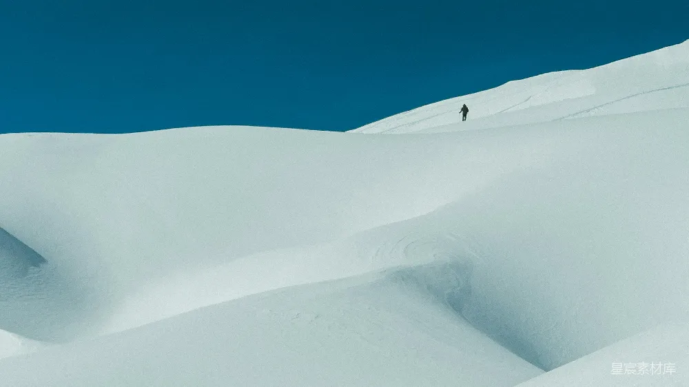 高清摄影 雪地 孤独 旅行 探险 自然 雪域孤行者