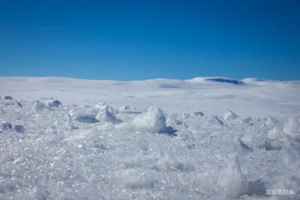 高清摄影 雪地 冰晶 自然风光 冬季 户外 雪地上的冰晶