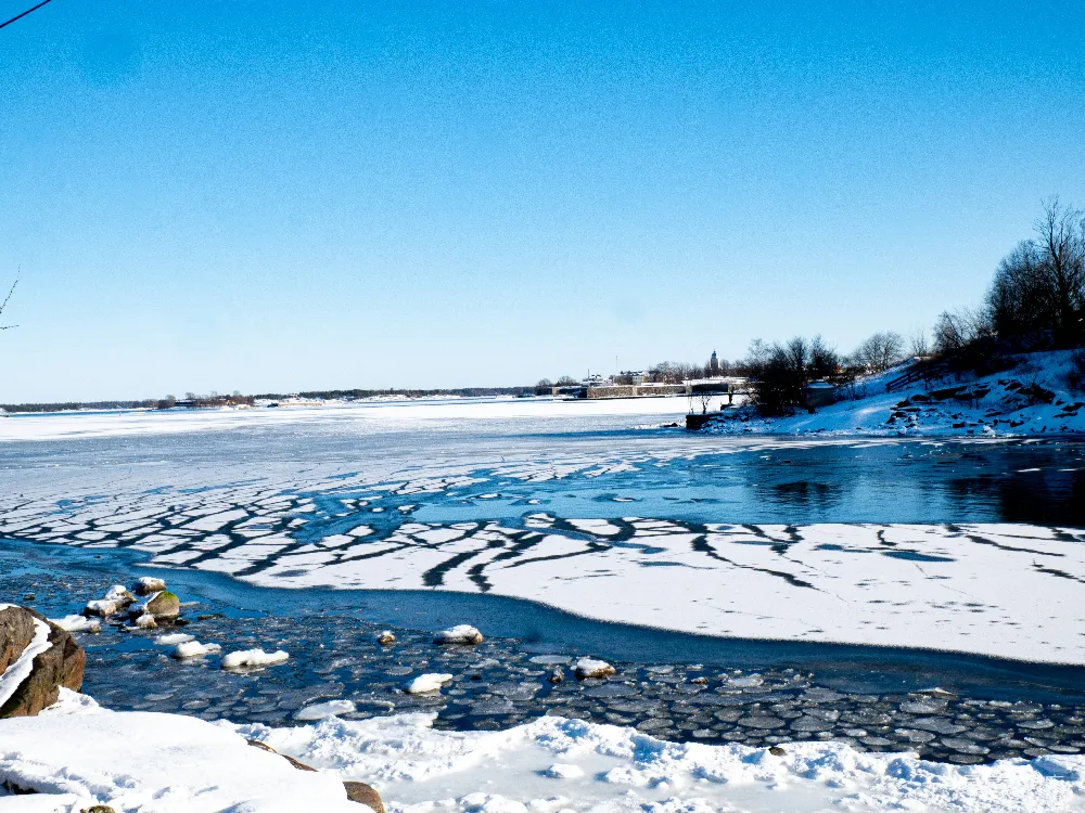 高清摄影 冬天 风景 自然 宁静 雪景 冬日冰湖景色