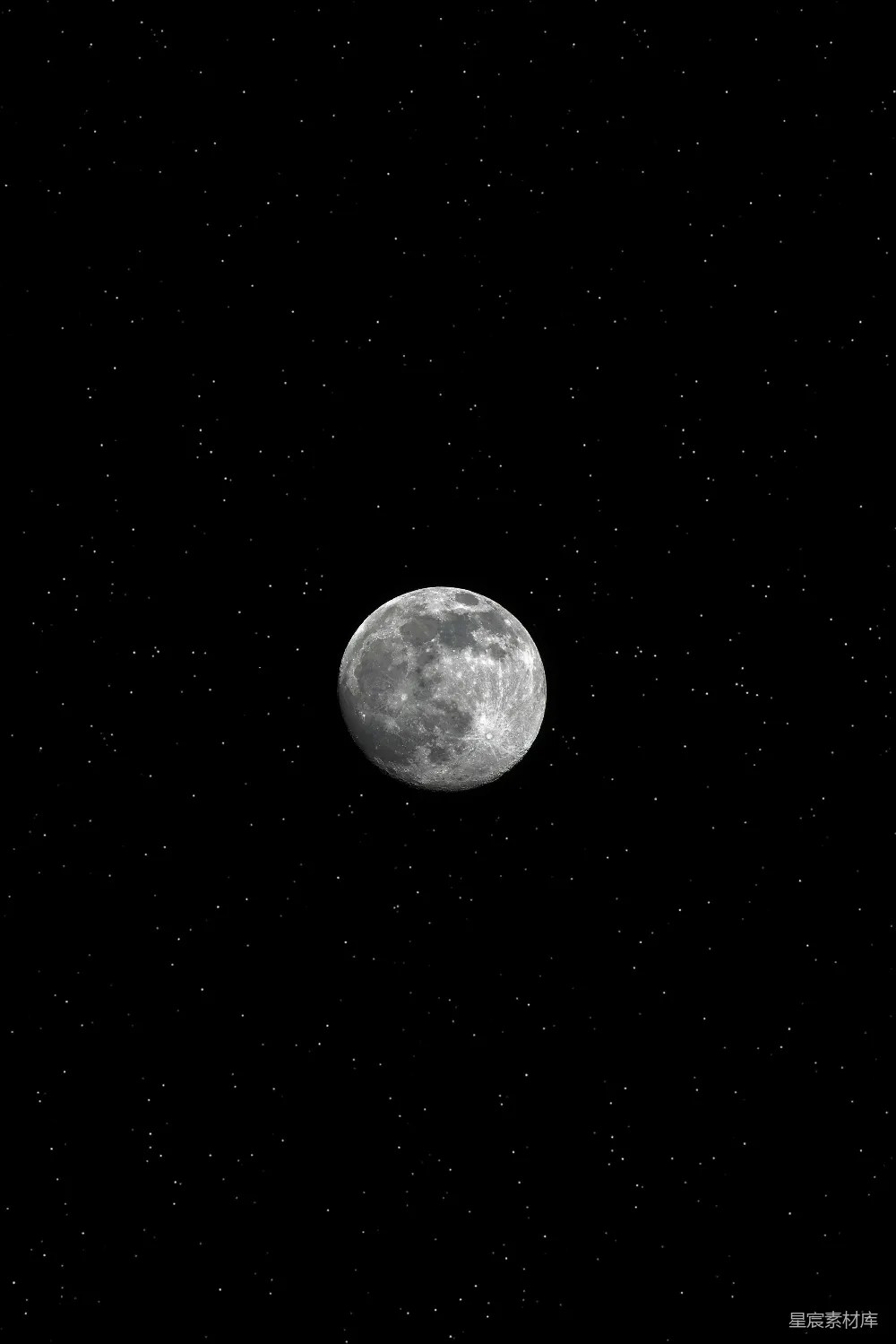 高清摄影 月亮 夜空 宁静 自然 天空 夜空中的圆月