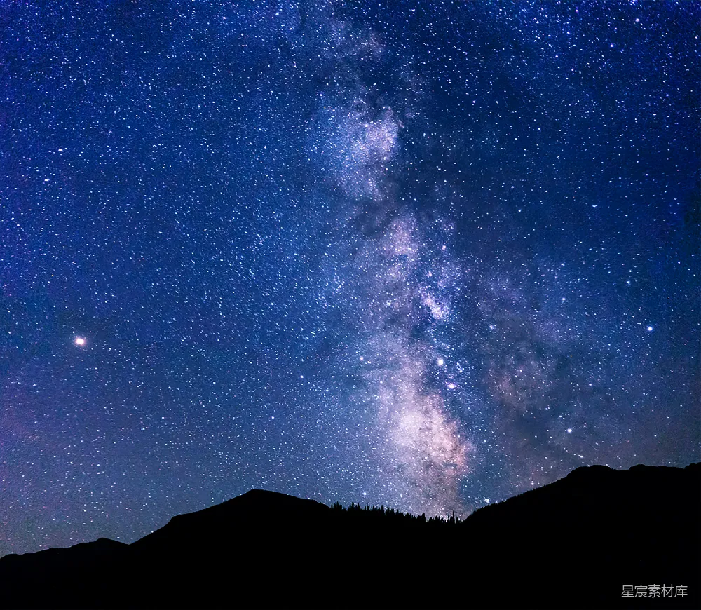 高清摄影 夜空 星河 自然 宁静 宇宙 银河之夜