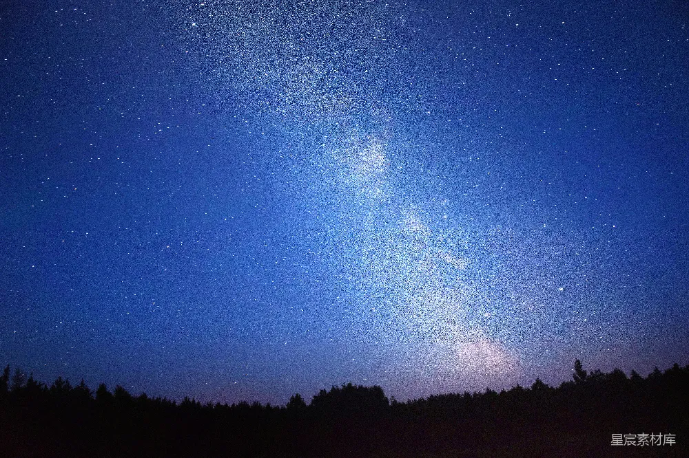 高清摄影 夜空 星星 宁静 自然美景 深邃 星空下的宁静夜景