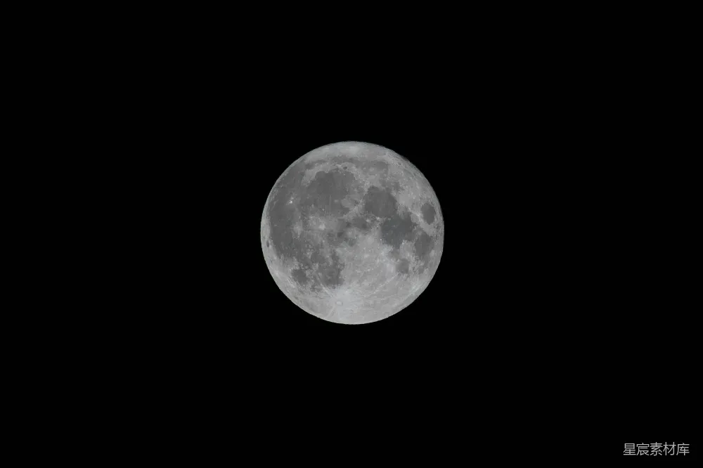 高清摄影 月亮 夜景 自然 宁静 神秘 夜空中的一轮明月