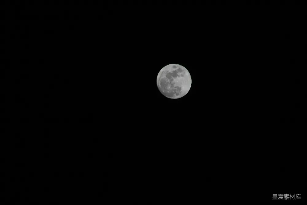 高清摄影 月亮 夜景 宁静 自然 星空 夜空中的明月