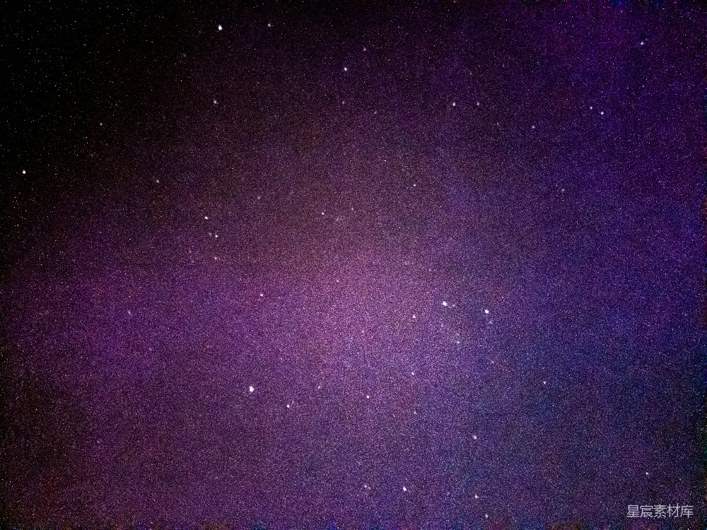 高清摄影 星空 紫色 自然 宁静 背景 紫色星空下的繁星点点
