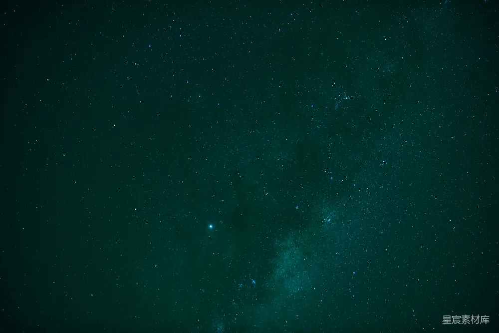 高清摄影 夜空 银河 深邃 宇宙 宁静 深邃夜空中的银河