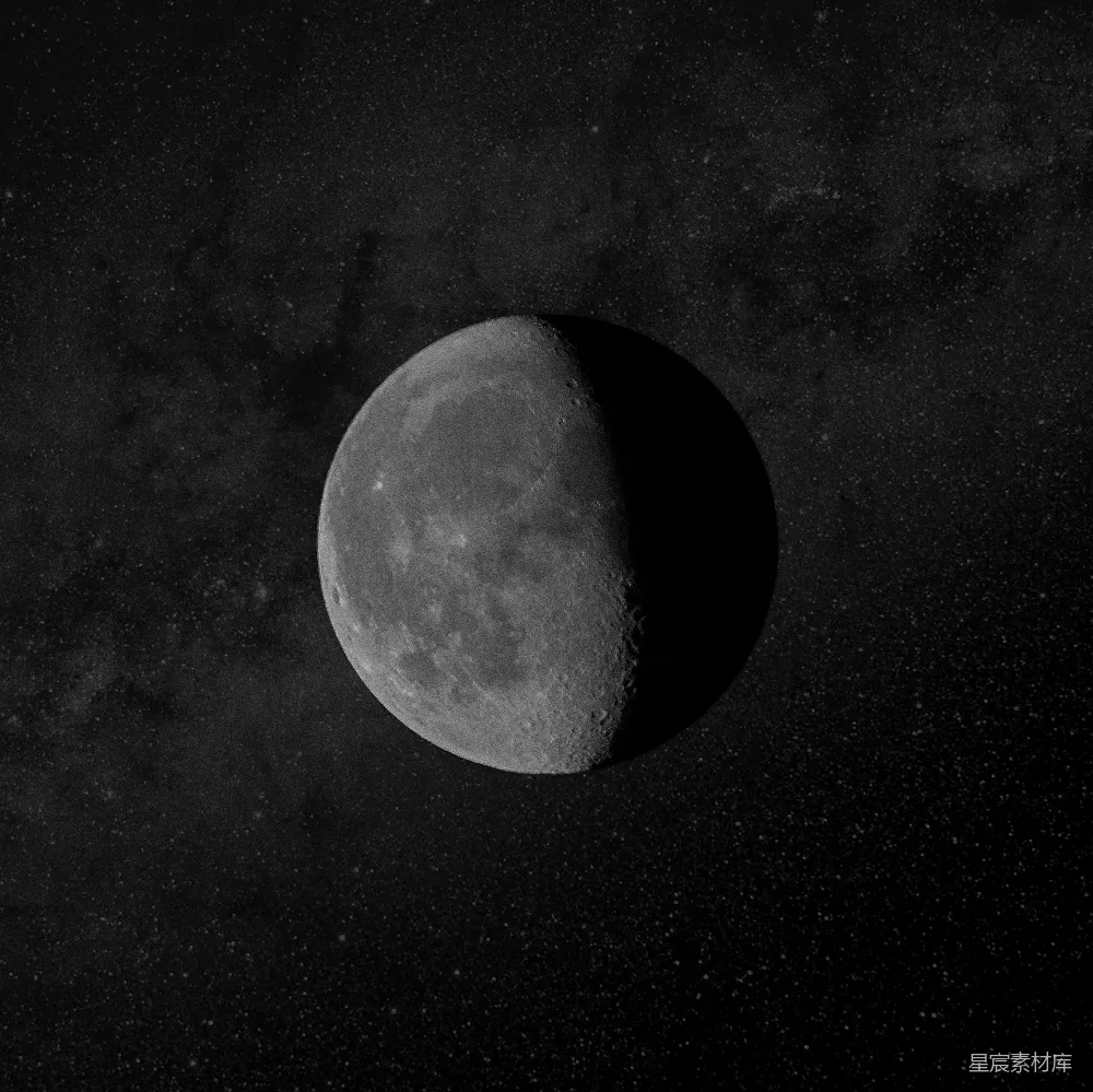 高清摄影 月亮 夜空 天文 宁静 自然 新月与星空