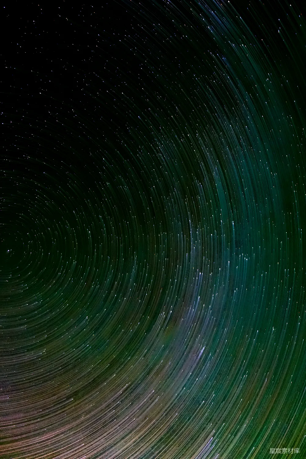 高清摄影 星空 星轨 夜空 旋转 天文 星轨的夜空旋转