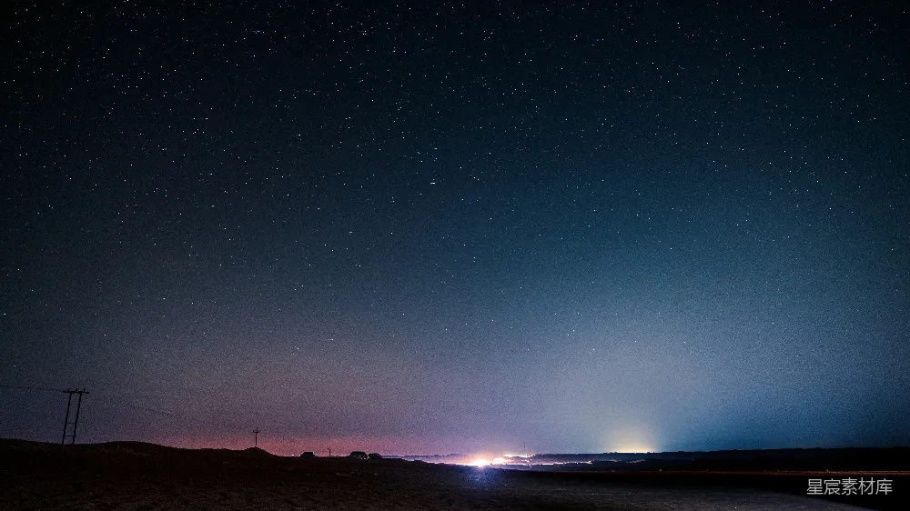 高清摄影 夜空 星空 宁静 自然 摄影 星空下的寂静夜景