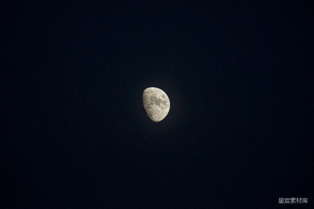 高清摄影 月亮 夜景 自然 宁静 天文 夜空中的新月