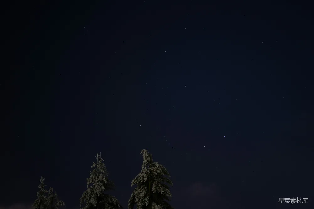 高清摄影 夜景 星空 自然 宁静 户外 夜空中繁星点点