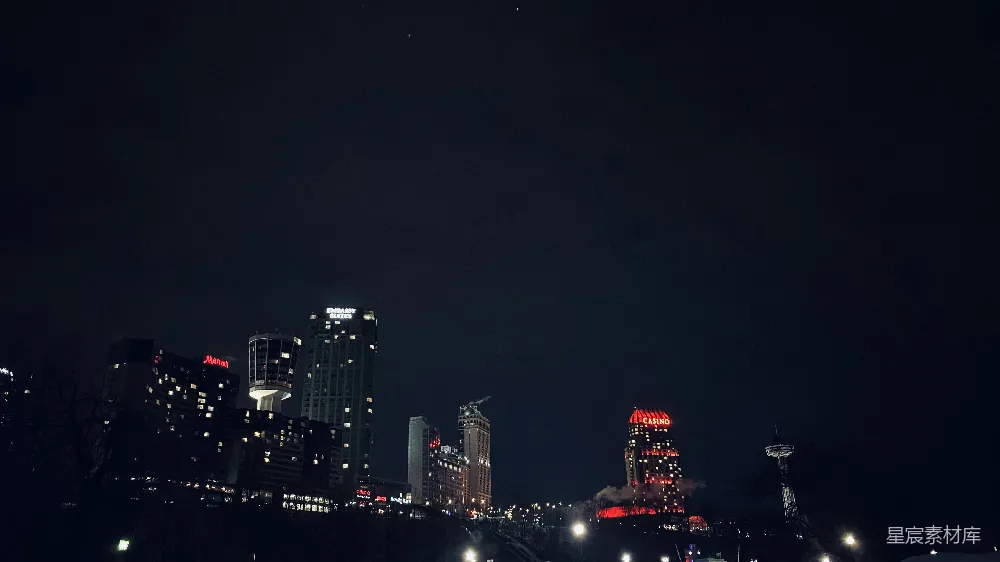 高清摄影 城市 夜景 建筑 城市天际线 灯光 夜幕下的城市天际线