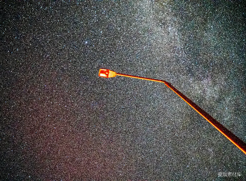 高清摄影 光纤 星空 科技 创意 艺术 星空下的光纤