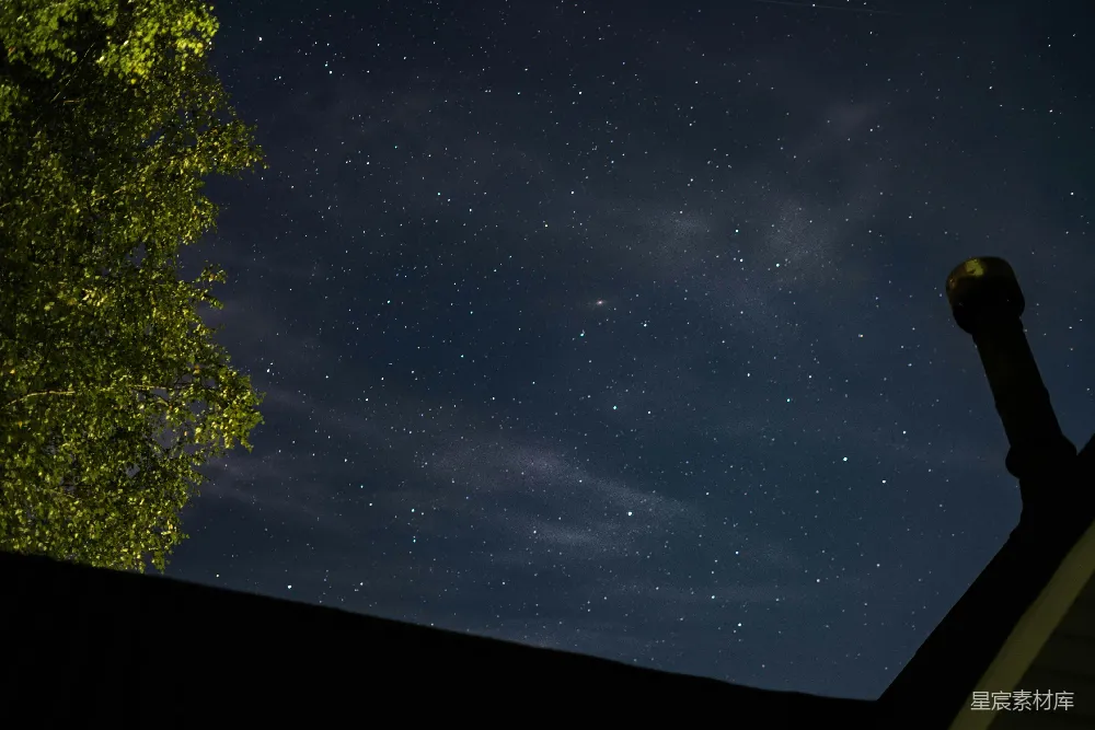 高清摄影 夜空 星河 自然 宁静 天文 夜空下的星河