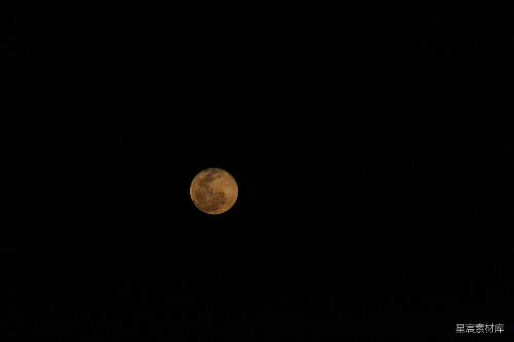 高清摄影 月亮 夜景 自然 宁静 天文 夜空中的满月