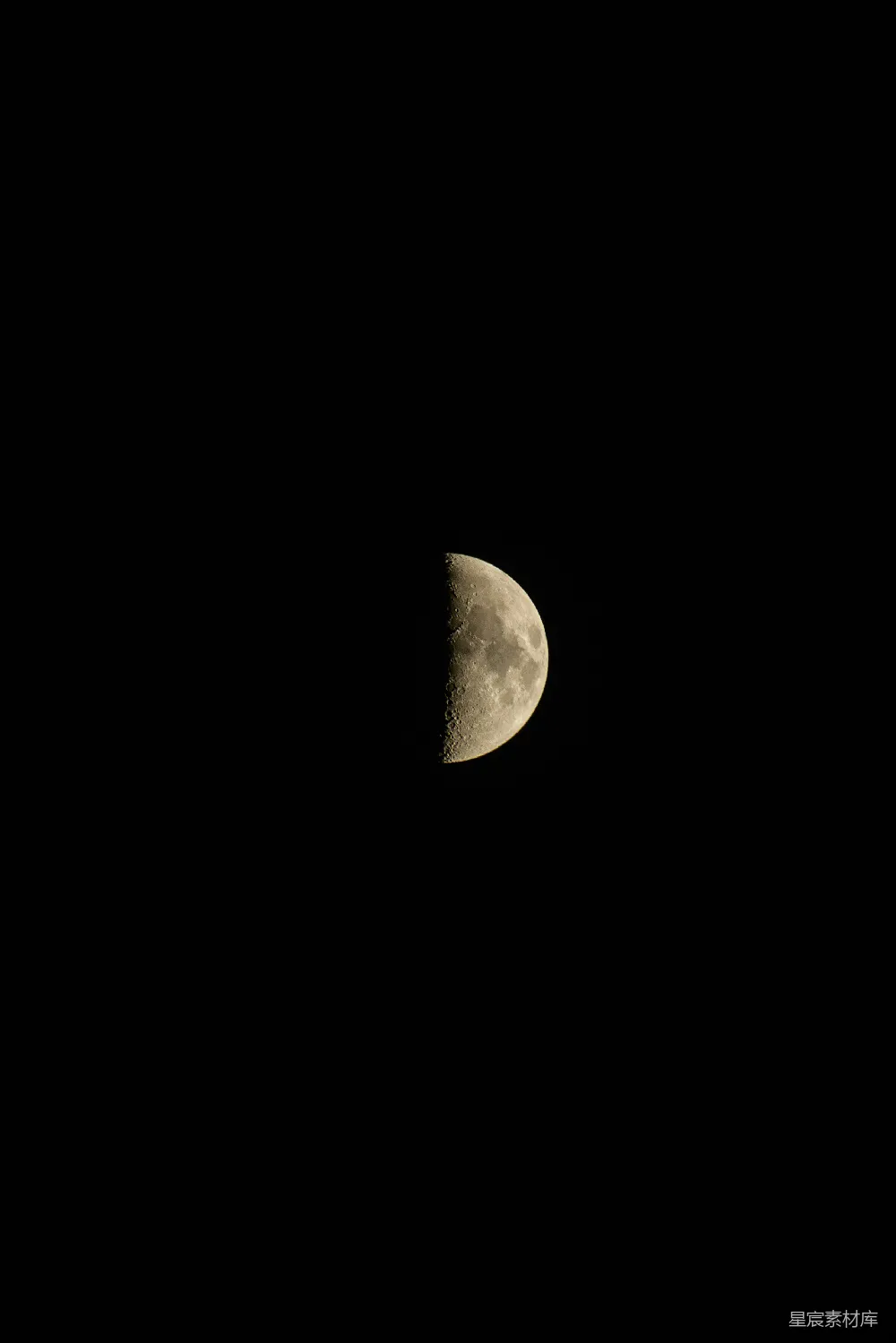高清摄影 夜空 月亮 自然 宁静 月相 夜空中的一弯新月
