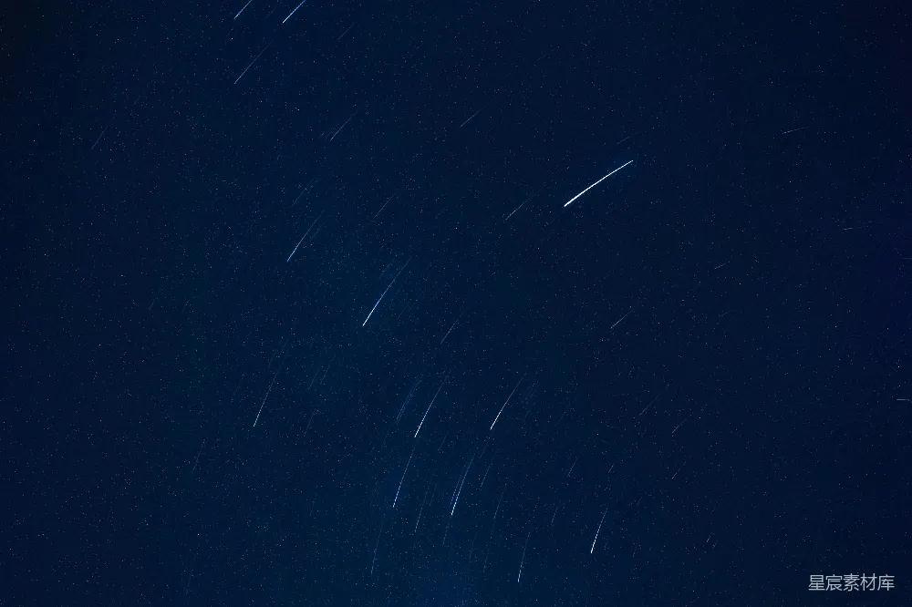 高清摄影 夜空 星空 流星 宁静 宇宙 流星雨