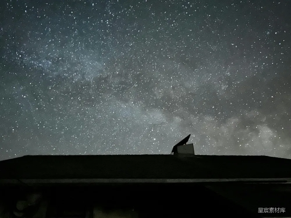 高清摄影 夜空 天文望远镜 星河 宁静 星空 夜空下的天文望远镜