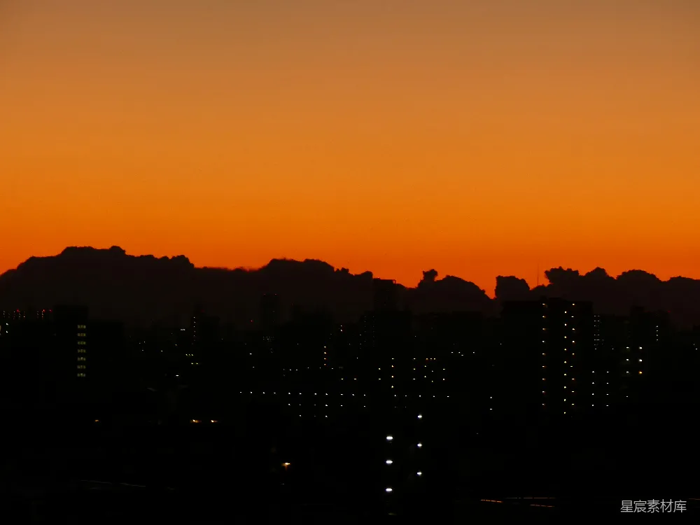 高清摄影 城市 日落 剪影 黄昏 都市 夕阳下的城市剪影