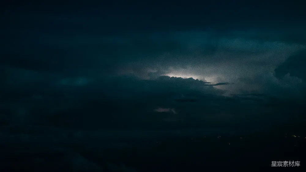 高清摄影 夜景 雷电 黑暗 自然风光 戏剧性 夜幕下的雷电