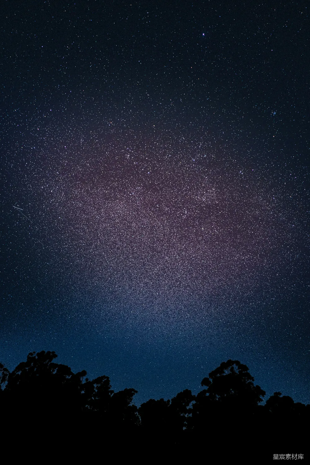 高清摄影 星空 夜景 宁静 自然 户外 星空下的静谧夜景